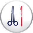 Scalpel Scissors parodontax Icon Scalpel Scissors parodontax Icon